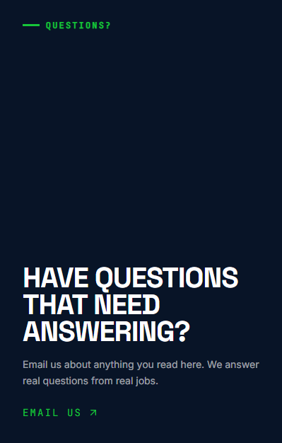 Real-time blog inquiry call to action