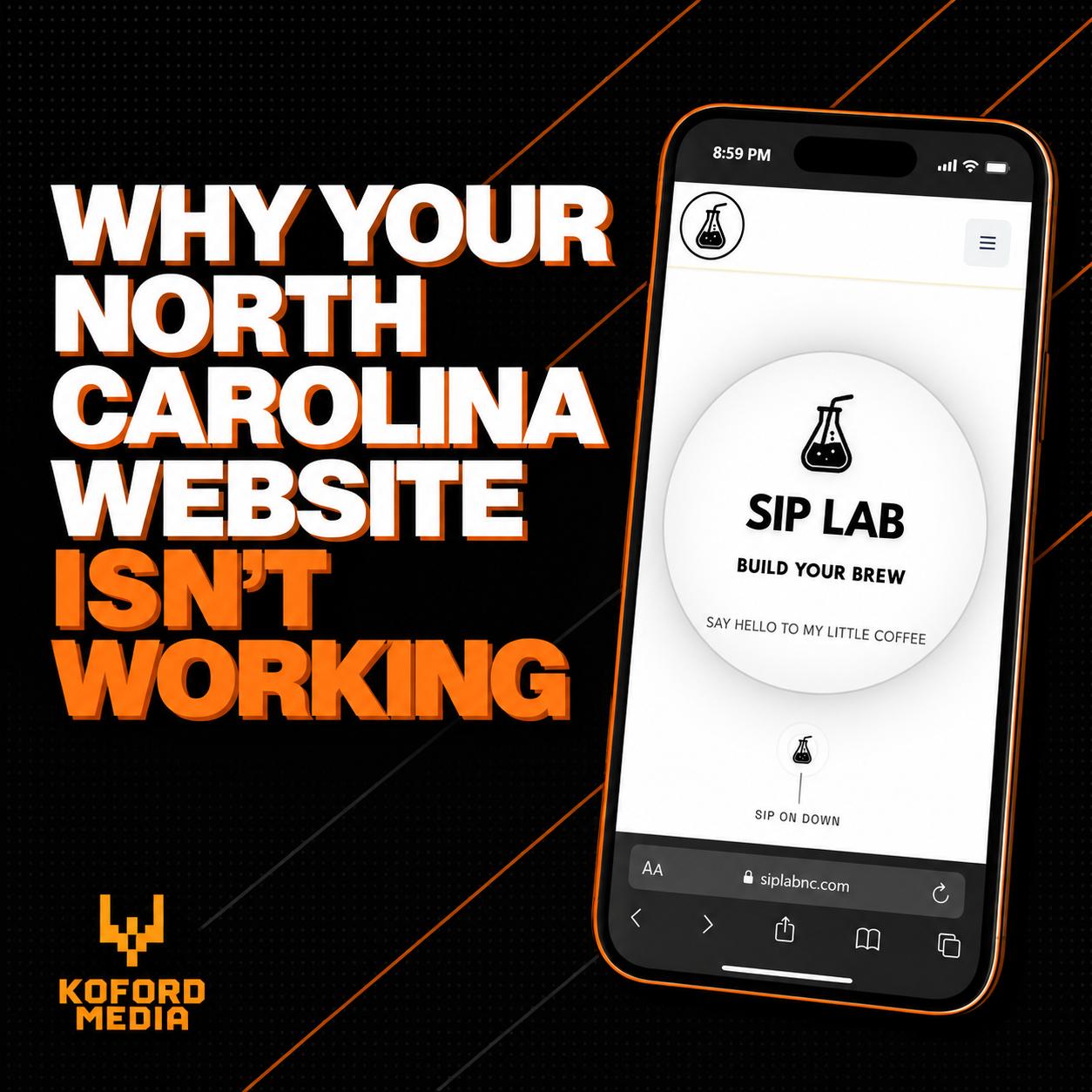 Square share graphic: Why your North Carolina website isn't working
